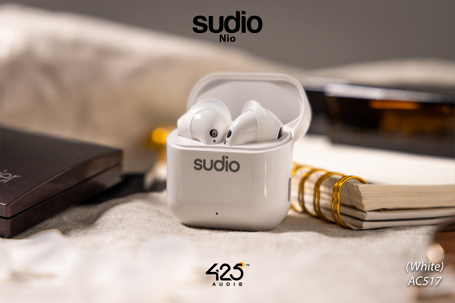 sudio nio,true wireless,earbud,bluetooth 5.0,adaptive dual-mic,คุยโทรศัพท์ชัด,white,black,green,ipx4,หูฟังไร้สาย,คุยโทรศัพท์ชัด