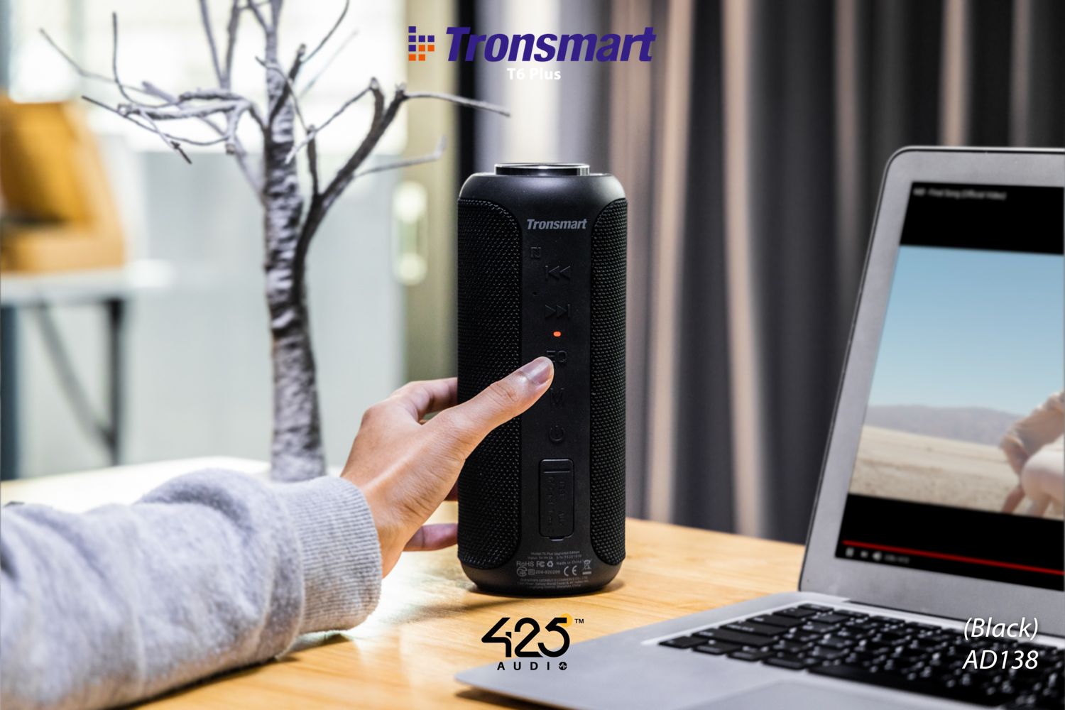 Tronsmart T6 Plus Upgraded Edition,tronsmart t6 plus,40 watt,ลำโพงบลูทูธ,bluetooth speaker,soundpulse,ลำโพงพกพา,ลำโพงกันน้ำ