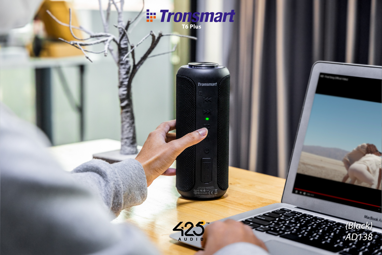 Tronsmart T6 Plus Upgraded Edition,tronsmart t6 plus,40 watt,ลำโพงบลูทูธ,bluetooth speaker,soundpulse,ลำโพงพกพา,ลำโพงกันน้ำ