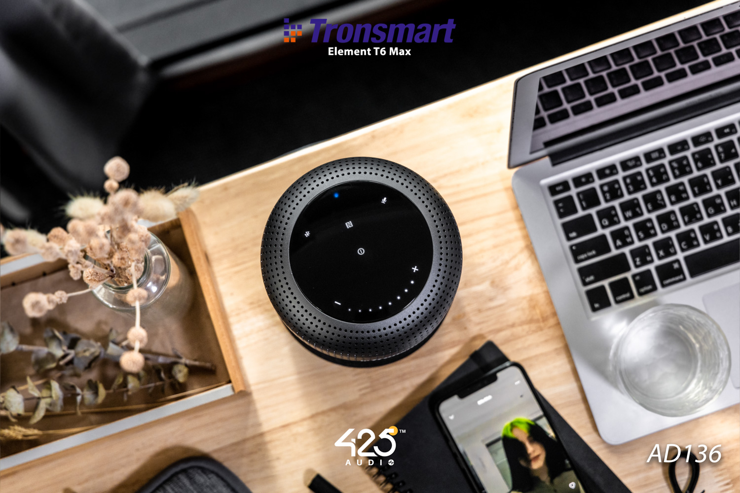 Tronsmart Element T6 Max,tronsmart element t6 max,element t6 max,ลำโพงบลูทูธ,bluetooth speaker,soundpulse,360-degree surround sound,ลำโพงกันน้ำ