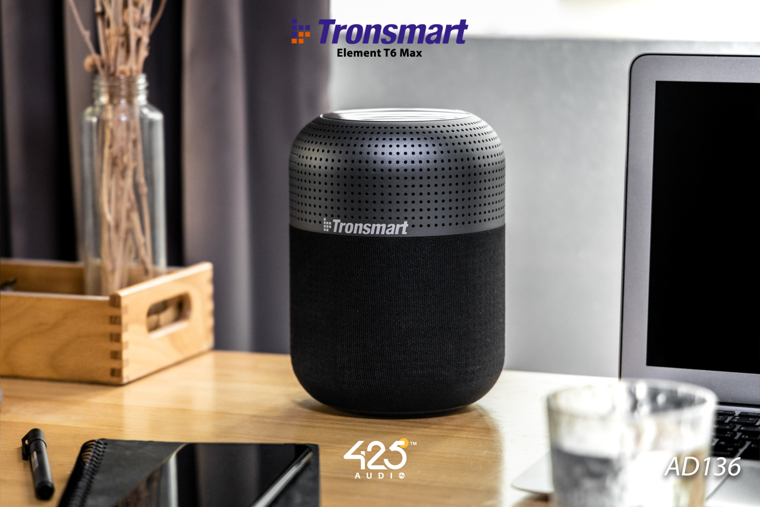 Tronsmart Element T6 Max,tronsmart element t6 max,element t6 max,ลำโพงบลูทูธ,bluetooth speaker,soundpulse,360-degree surround sound,ลำโพงกันน้ำ