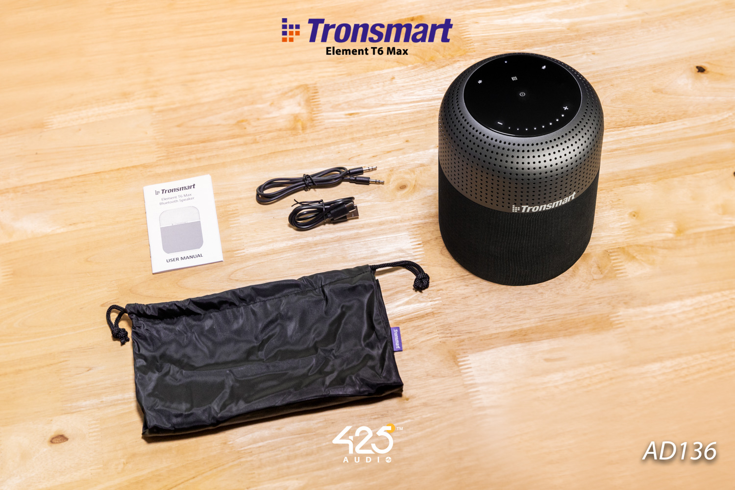 Tronsmart Element T6 Max,tronsmart element t6 max,element t6 max,ลำโพงบลูทูธ,bluetooth speaker,soundpulse,360-degree surround sound,ลำโพงกันน้ำ