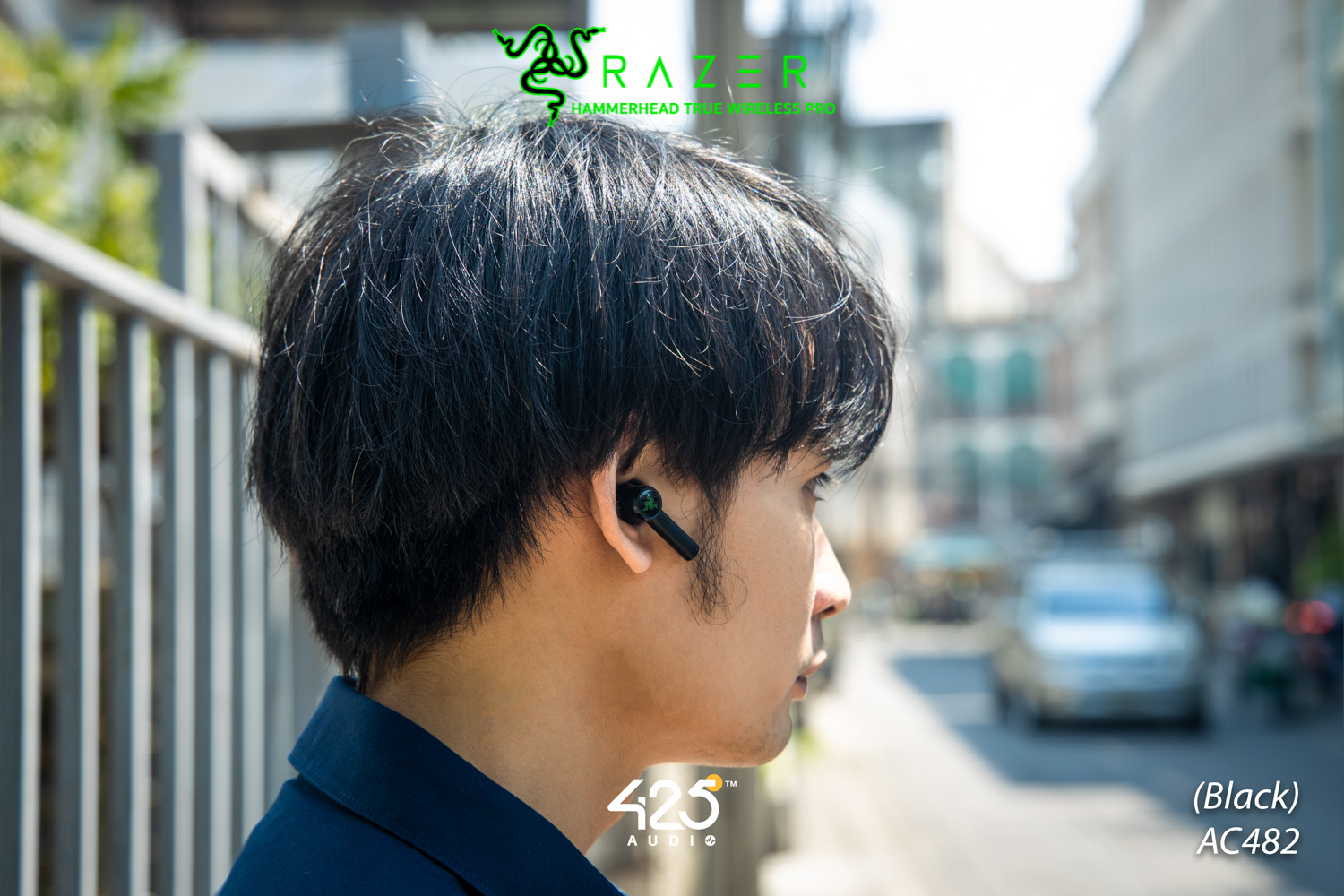 Razer Hammerhead True Wireless Pro,razer hammerhead pro,true wireless,gaming,หูฟังเล่นเกม,หูฟังเกมมิ่ง,in-ear,ดีเลย์น้อย,THX,หูฟังตัดเสียงรอบข้าง,active noise cancelling,ipx4,ไมค์ชัด