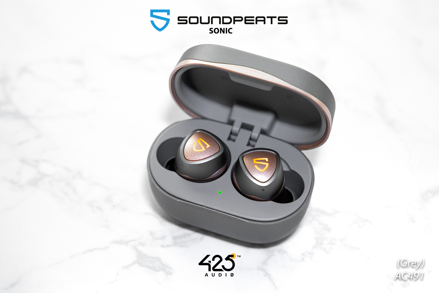 soundpeats sonic,soundpeats,bluetooth 5.2,game mode,in-ear,true wireless,เบสหนัก,เสียงดี,เล่นเกมไม่ดีเลย์,กันนํ้า,ipx5,แบตอึด,grey,ios,android