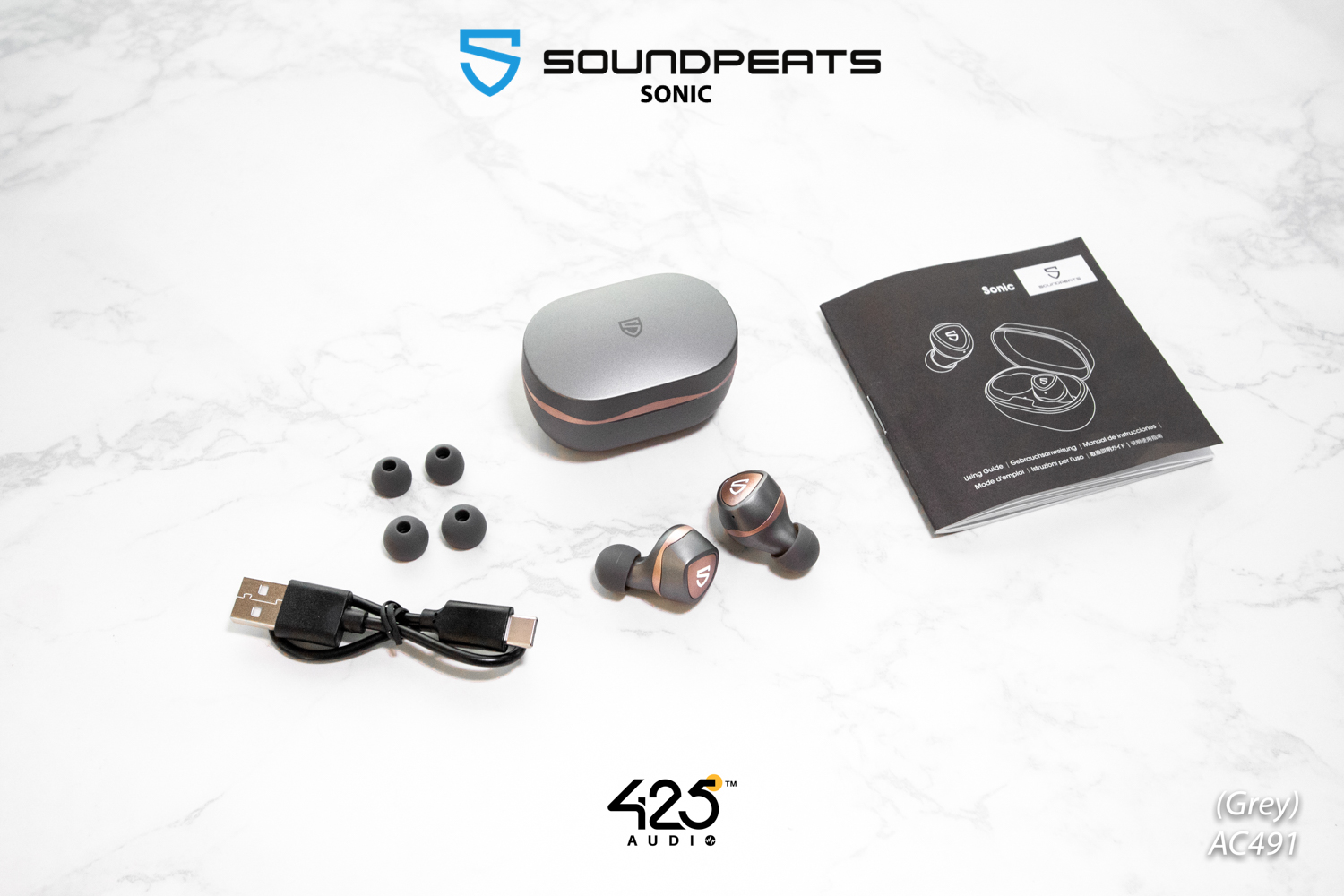 soundpeats sonic,soundpeats,bluetooth 5.2,game mode,in-ear,true wireless,เบสหนัก,เสียงดี,เล่นเกมไม่ดีเลย์,กันนํ้า,ipx5,แบตอึด,grey,ios,android