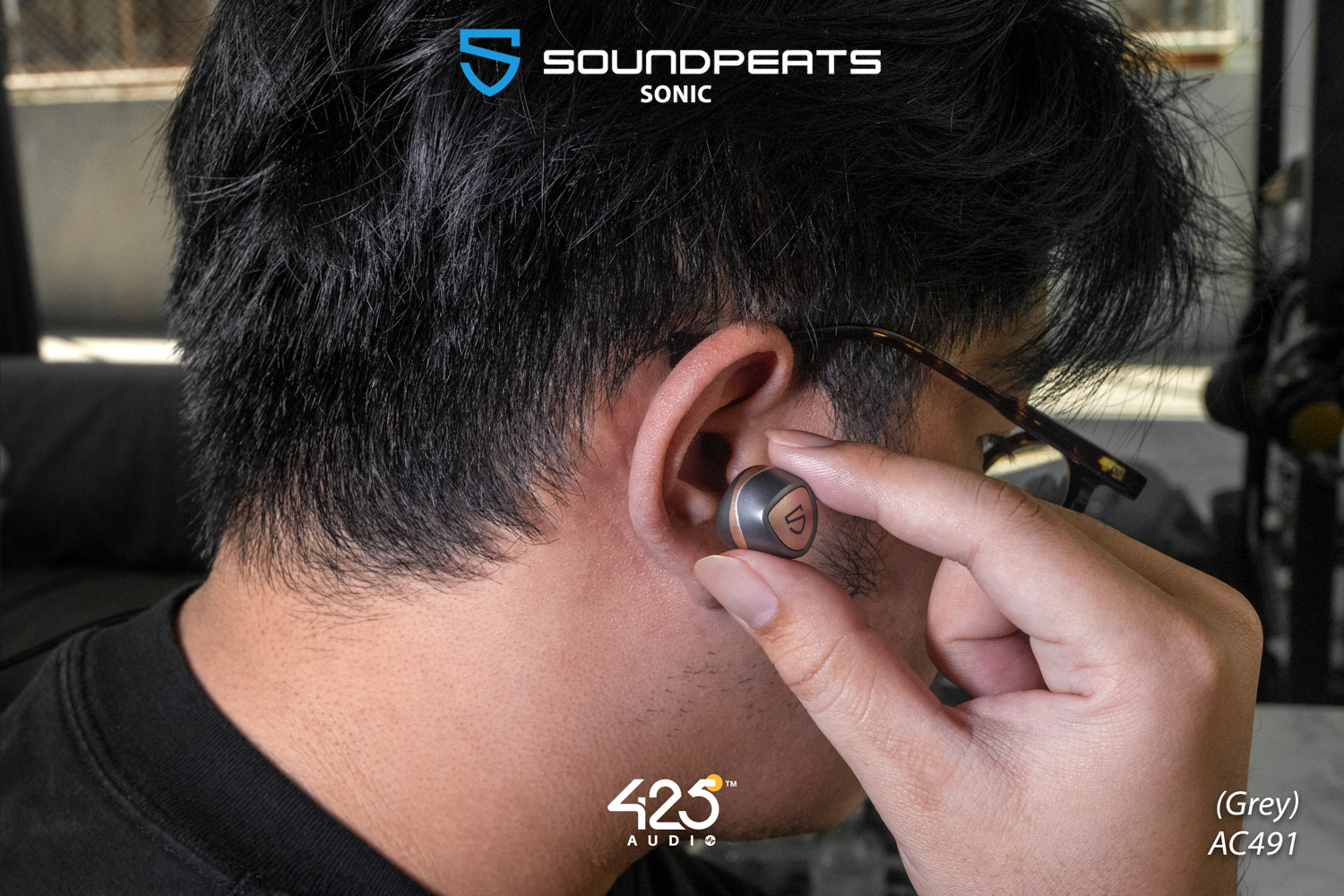 soundpeats sonic,soundpeats,bluetooth 5.2,game mode,in-ear,true wireless,เบสหนัก,เสียงดี,เล่นเกมไม่ดีเลย์,กันนํ้า,ipx5,แบตอึด,grey,ios,android