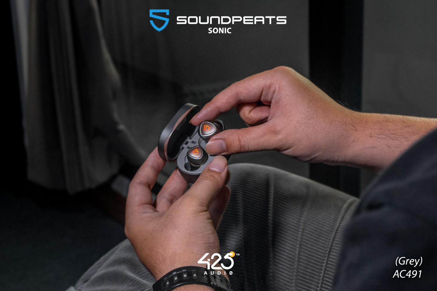 soundpeats sonic,soundpeats,bluetooth 5.2,game mode,in-ear,true wireless,เบสหนัก,เสียงดี,เล่นเกมไม่ดีเลย์,กันนํ้า,ipx5,แบตอึด,grey,ios,android