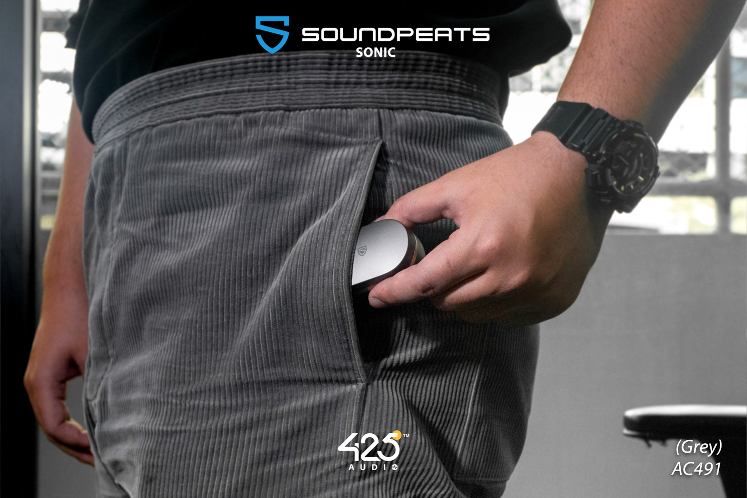 soundpeats sonic,soundpeats,bluetooth 5.2,game mode,in-ear,true wireless,เบสหนัก,เสียงดี,เล่นเกมไม่ดีเลย์,กันนํ้า,ipx5,แบตอึด,grey,ios,android