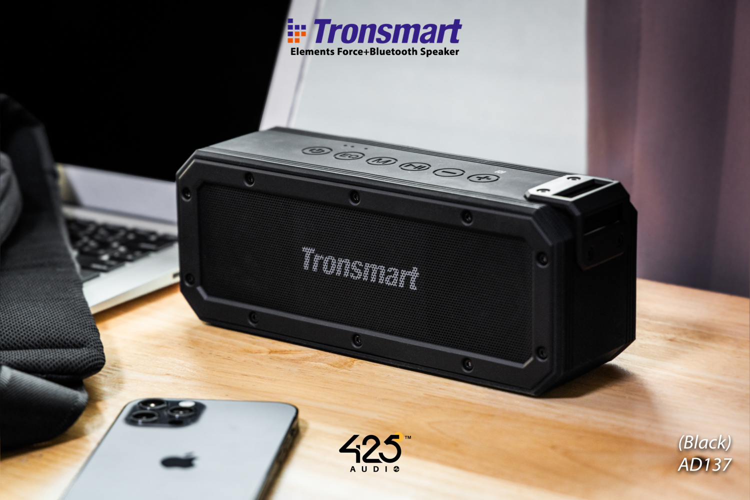 tronsmart elements force+,ลำโพงบลูทูธ,ipx7,bluetooth 5.0,เบสหนัก,ลำโพงไร้สาย,ios,android,aux,tf-card