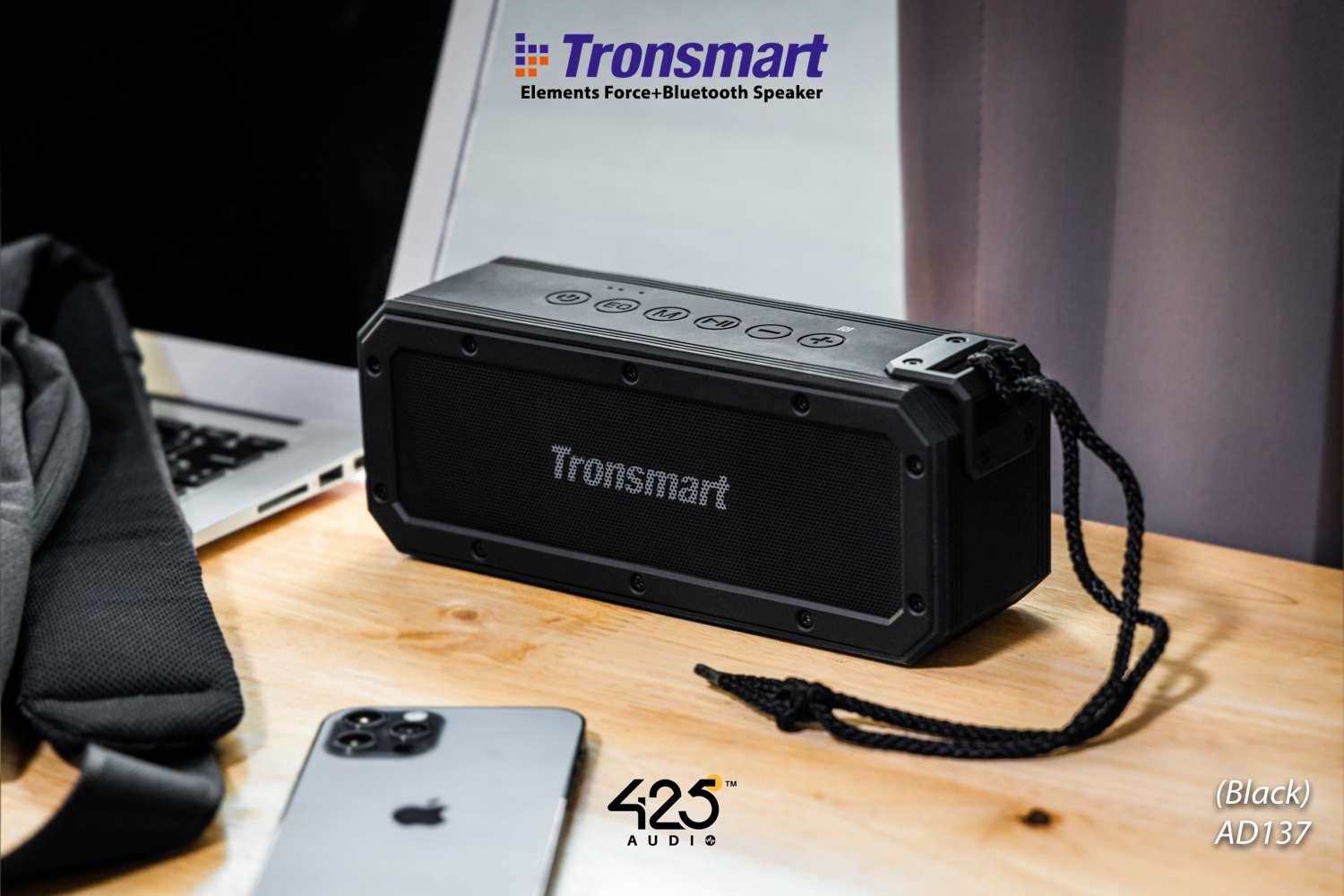 tronsmart elements force+,ลำโพงบลูทูธ,ipx7,bluetooth 5.0,เบสหนัก,ลำโพงไร้สาย,ios,android,aux,tf-card