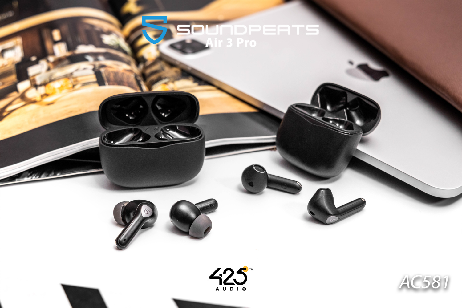 SoundPEATS Air 3 Pro,true wireless,หูฟังไร้สาย,inear,หูฟังบลูทูธ,สวมใส่สบาย,active noise cancellation,Transparency mode