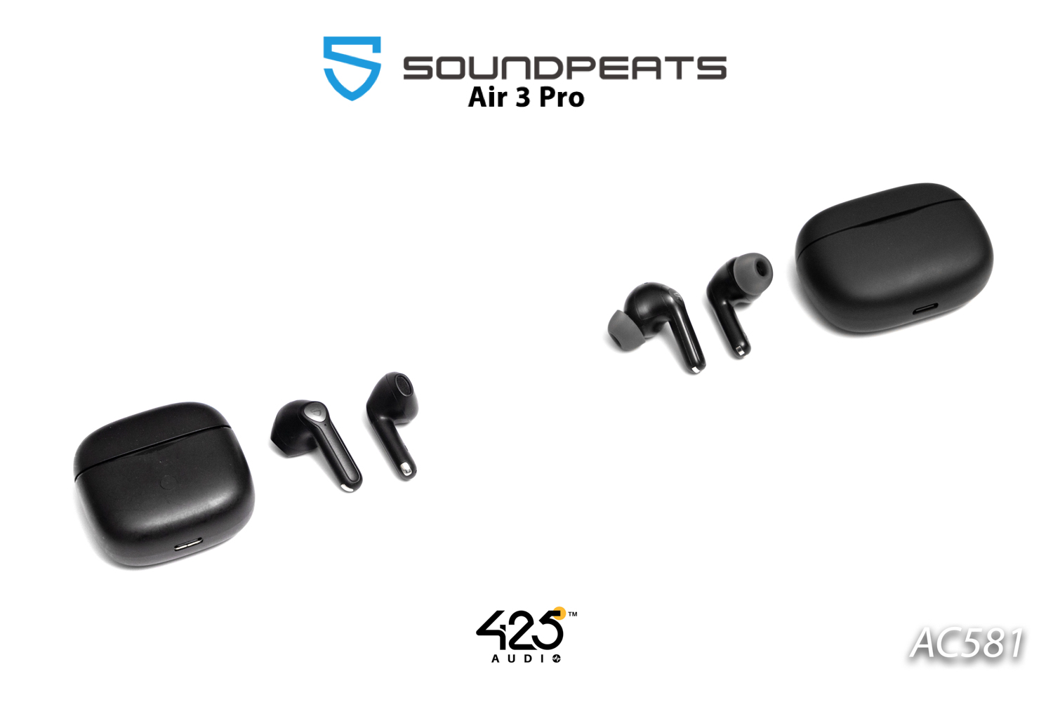 SoundPEATS Air 3 Pro,true wireless,หูฟังไร้สาย,inear,หูฟังบลูทูธ,สวมใส่สบาย,active noise cancellation,Transparency mode