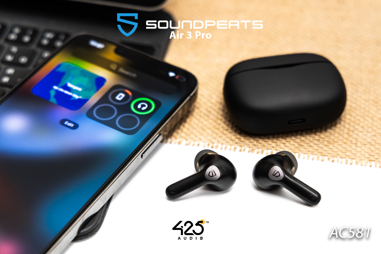 SoundPEATS Air 3 Pro,true wireless,หูฟังไร้สาย,inear,หูฟังบลูทูธ,สวมใส่สบาย,active noise cancellation,Transparency mode