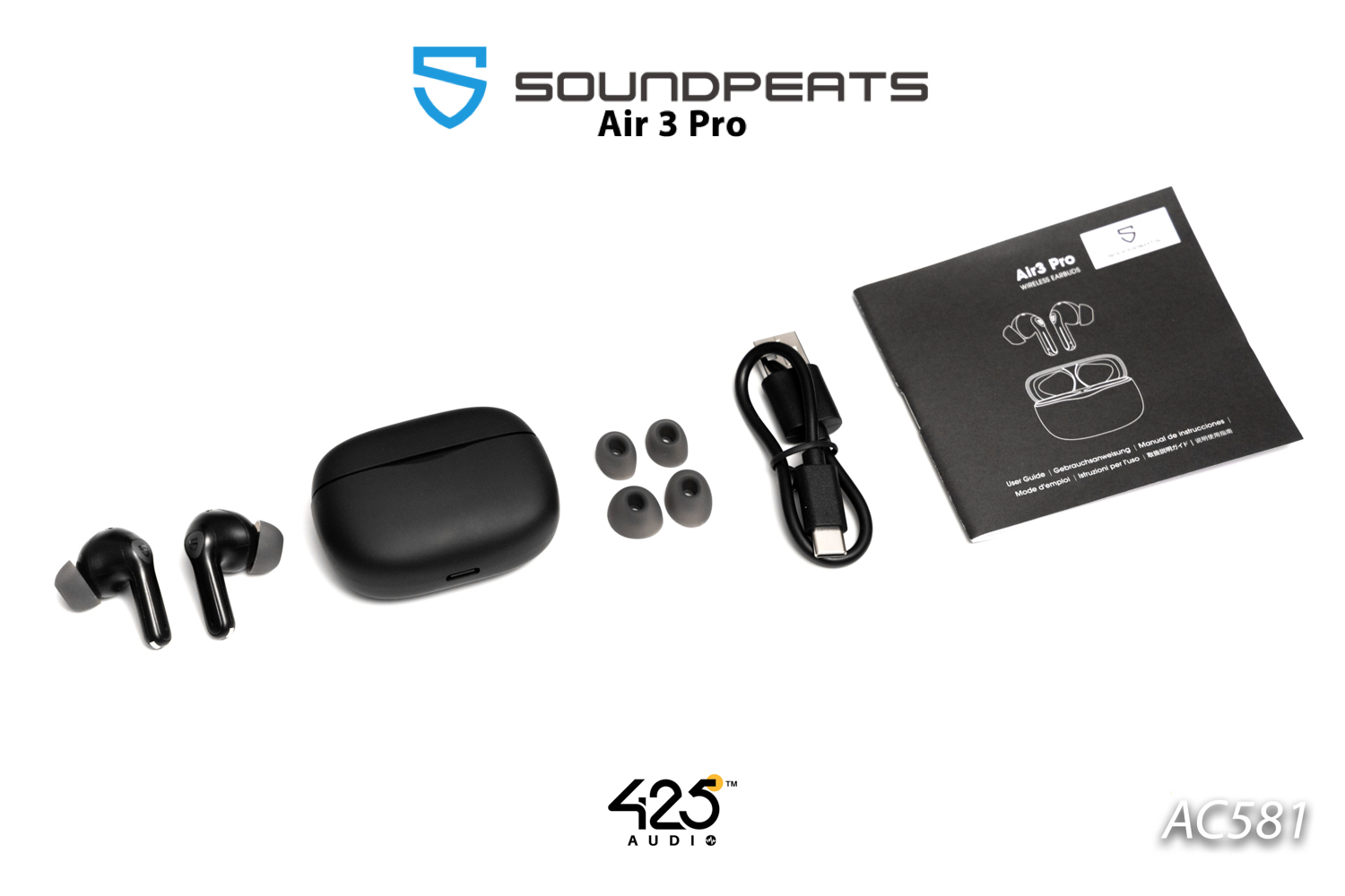 SoundPEATS Air 3 Pro,true wireless,หูฟังไร้สาย,inear,หูฟังบลูทูธ,สวมใส่สบาย,active noise cancellation,Transparency mode