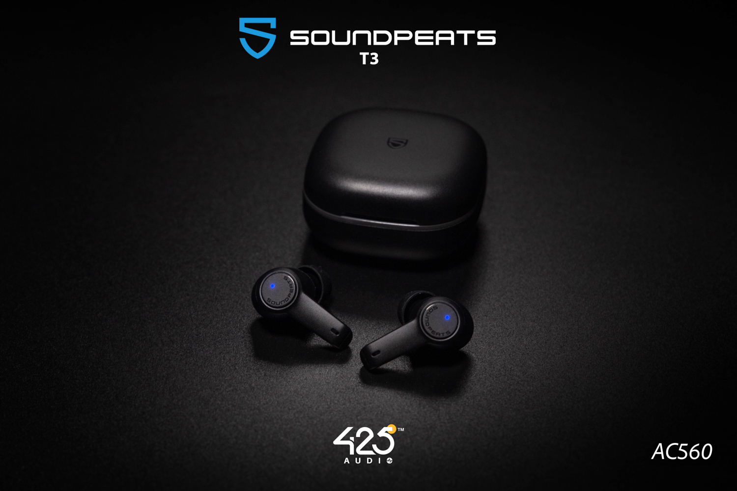 หูฟังไร้สาย,SOUNDPEATS T3,true wireless,Active Noise Cancelling,ANC,หูฟังบลูทูธ,soundpeats,หูฟังไมค์ดี