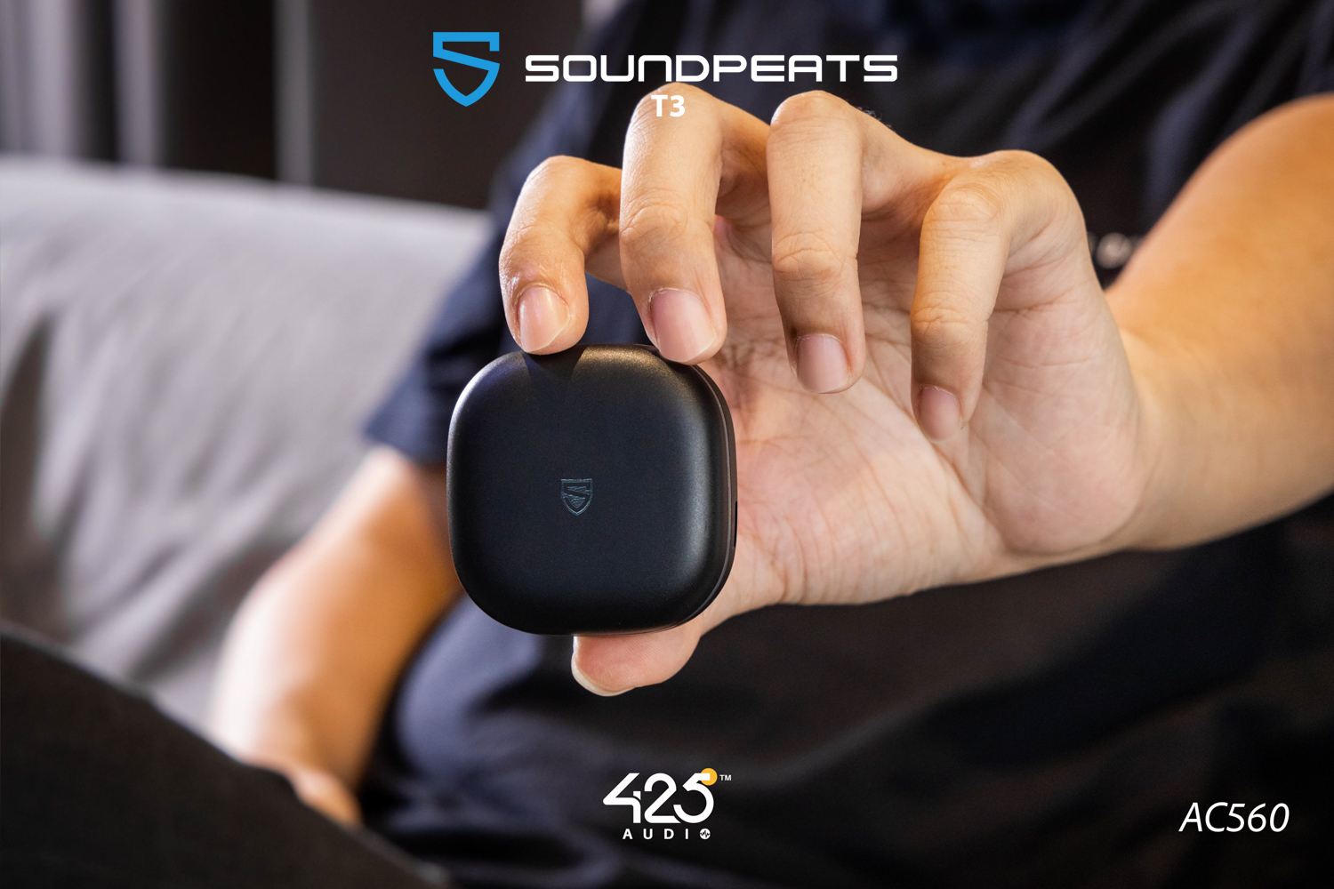 หูฟังไร้สาย,SOUNDPEATS T3,true wireless,Active Noise Cancelling,ANC,หูฟังบลูทูธ,soundpeats,หูฟังไมค์ดี