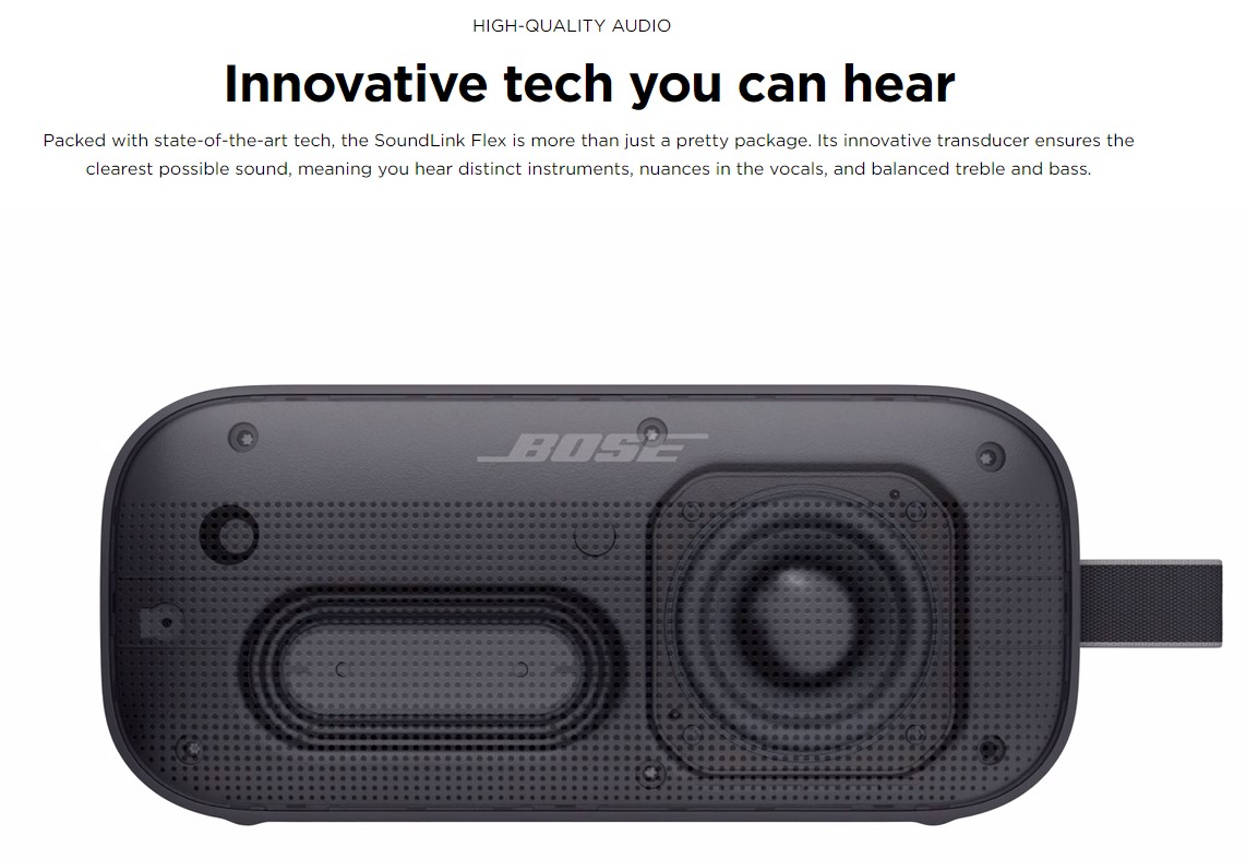 ลำโพงบลูทูธไร้สาย Bose Soundlink Flex Bluetooth Speaker,ลำโพงบลูทูธ,Bluetooth Speaker,portable,wireless speaker,ลำโพงไร้สาย,ลำโพงพกพา,ลำโพงเสียงดี