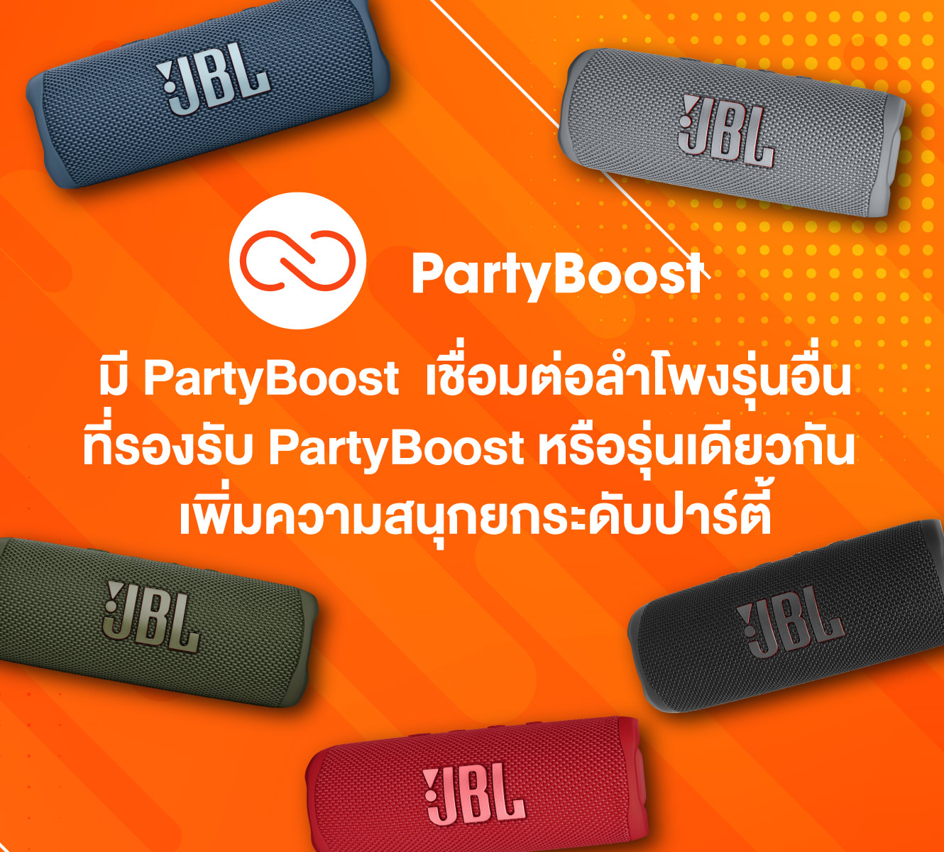 JBL Flip 6,Bluetooth Speaker,ลำโพงบลูทูธไร้สาย,ลำโพงตั้งโต๊ะ,แบตเตอรี่อึด,ลำโพงกันน้ำกันฝุ่น,wireless speaker,กันน้ำ IP67