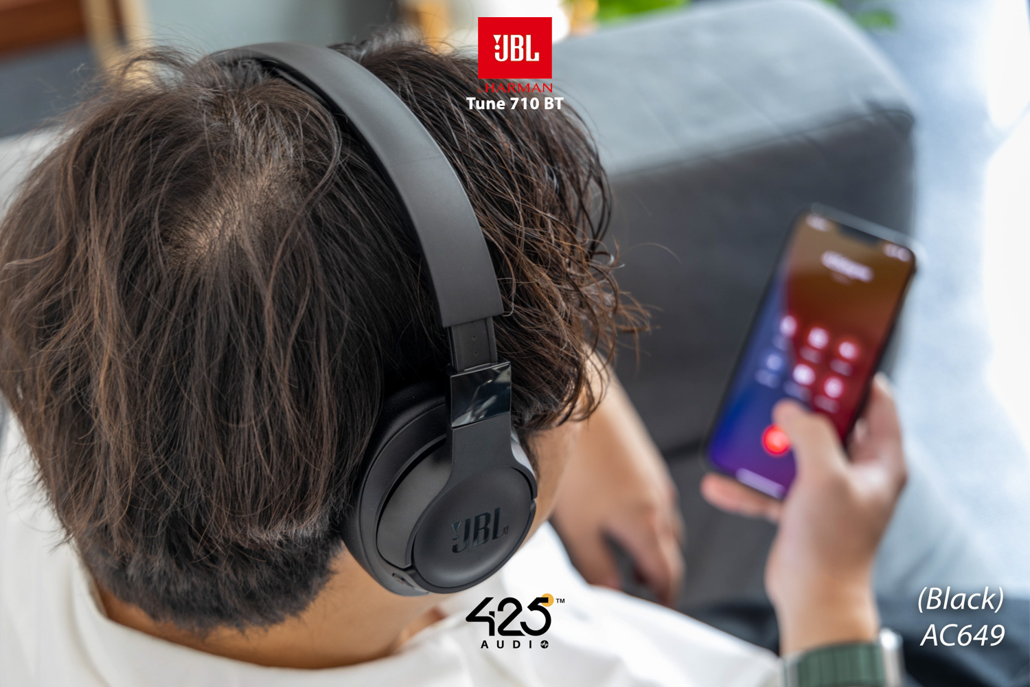 JBL Tune 710 BT,Wireless Headphone,หูฟังไร้สาย,หูฟังบลูทูธ,หูฟังครอบหู,bluetooth headphone,แบตเตอรี่ 50 ชม.,หูฟังไมค์ดี