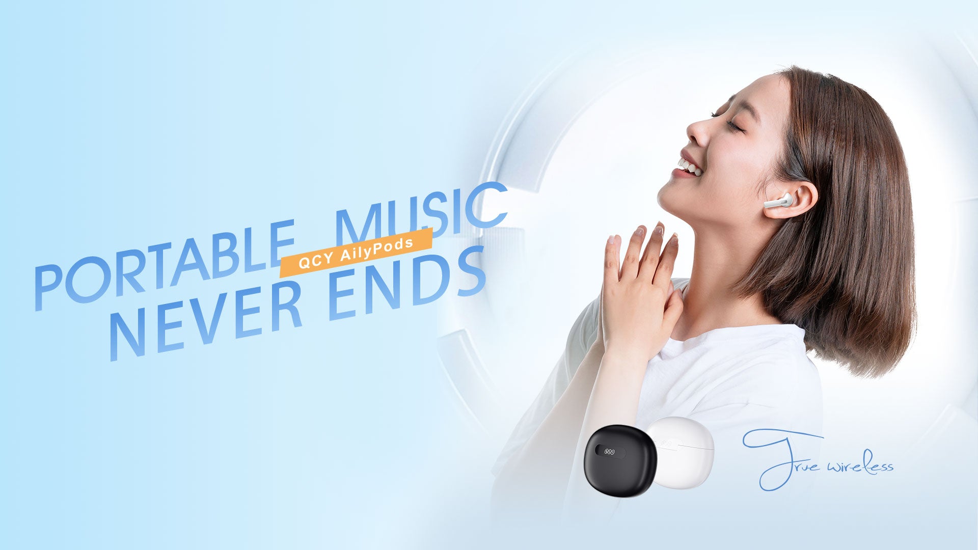 QCY AliPods,True Wireless,หูฟังไร้สาย,หูฟังบลูทูธ,หูฟังเอียร์บัด,Earbuds,Dual-Mic,หูฟังไมค์ดี