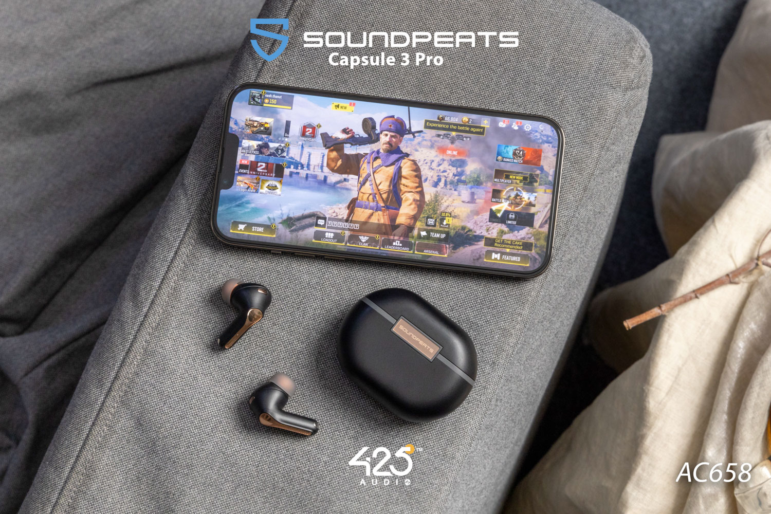 SoundPEATS Capsule 3 Pro,True Wireless,หูฟังไร้สาย,หูฟังบลูทูธ,หูฟังตัดเสียงรบกวน,Active Noise Cancelling,Ambient Mode,หูฟังไมค์ดี