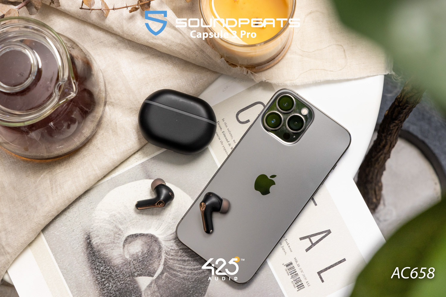 SoundPEATS Capsule 3 Pro,True Wireless,หูฟังไร้สาย,หูฟังบลูทูธ,หูฟังตัดเสียงรบกวน,Active Noise Cancelling,Ambient Mode,หูฟังไมค์ดี