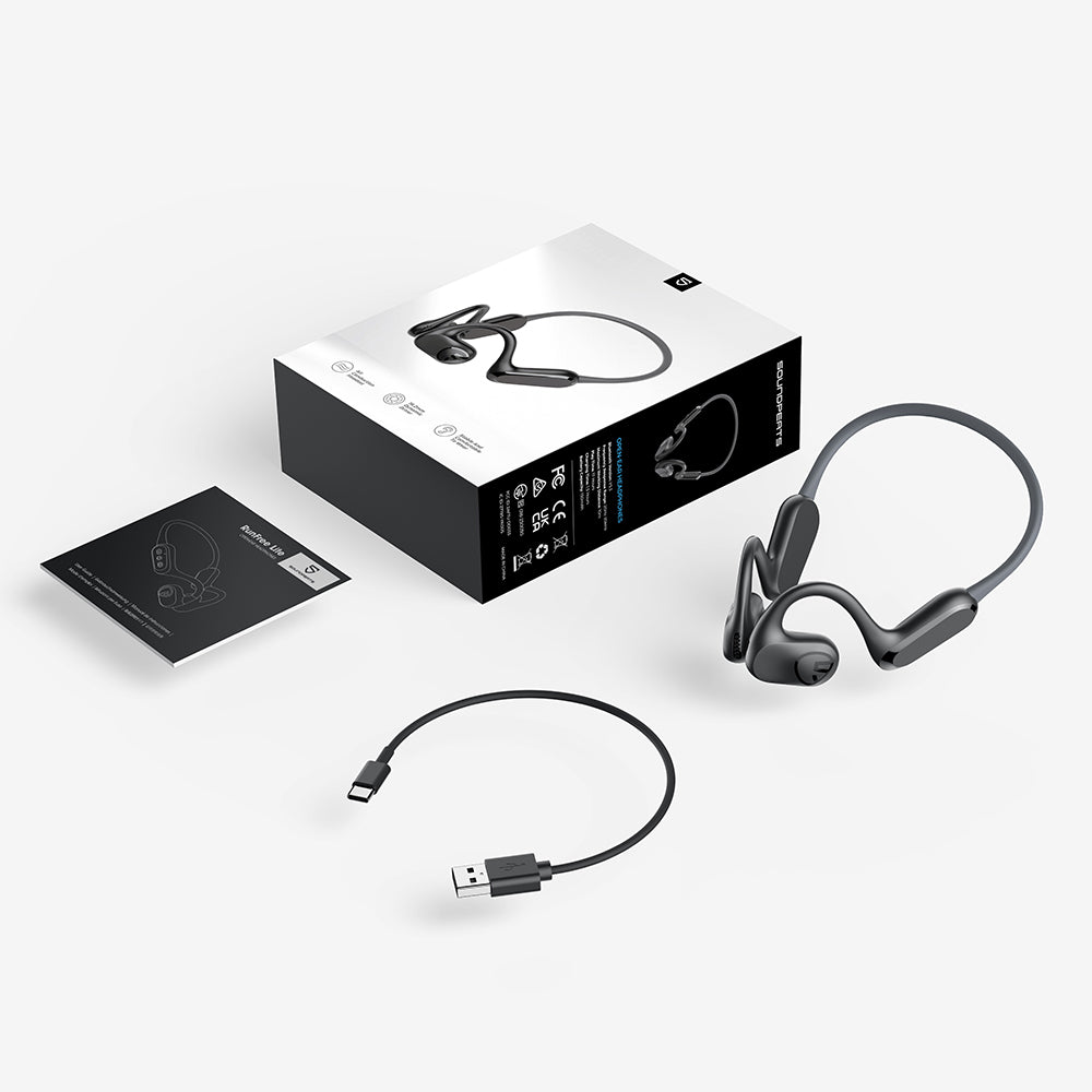 SoundPEATS RunFree Lite,Wireless headphone,หูฟังไร้สาย,หูฟังบลูทูธ,หูฟังออกกำลังกายไร้สาย,IPX4,Open Ear,Air Conduction