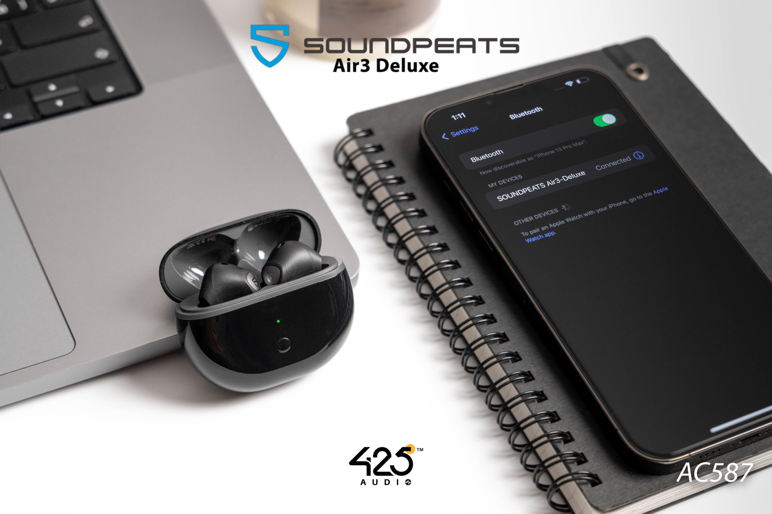 SoundPEATS Air3 Deluxe,true wireless,หูฟังไร้สาย,หูฟังบลูทูธ,earbuds,แบตเตอรี่อึด,ใส่สบาย,ออกกำลังกาย