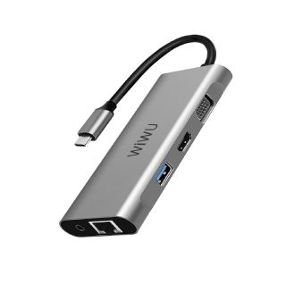 Wiwu Alpha A11312H 11in1 Multi Funtional USB-C/Type-C Hub - Grey