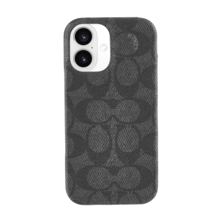 COACH Slim Wrap Case เคส iPhone 16 - Signature Charcoal