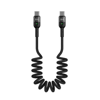 Mcdodo USB-C to USB-C Stretchable Cable 1.8M สายชาร์จ (USB-C to USB-C | PD | 1.8M) - Black