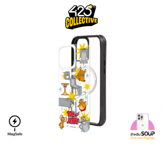 SOUP Back Plate with MagSafe Tom and Jerry แผ่นหลัง iPhone 16 Pro Max - The Different Shapes