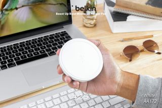 Belkin Boost Up Bold Wireless Charger Pad 10W with Adapter 15V/1.5A (เเท่นชาร์จเร็วแบบไร้สาย + Adapter)