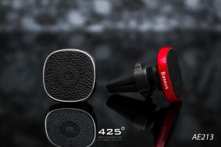 Baseus Privity Pro Air Magnet Bracket leather ( ตัวจับ Smartphone ในรถยนต์ )