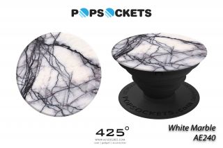 Popsockets White Marble