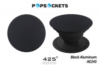 Popsockets Aluminium Aluminium Black