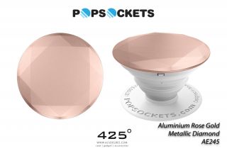 Popsockets Aluminium Rose Gold Metallic Daimond