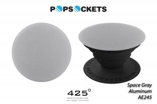 Popsockets Aluminium Aluminium Space Gray