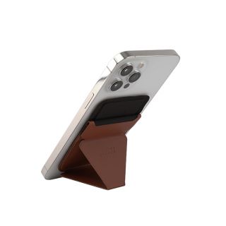 Moft Snap-On Phone Stand & Wallet with Magsafe Brown (ขาตั้ง Smartphone สำหรับ Magsafe)