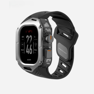 Aulumu A01 Case with Band Titanium Cover เคส Apple Watch Ultra 3 / 2 / 1 ขนาด 49mm - Black