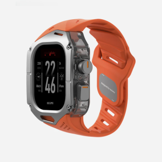 Aulumu A01 Case with Band Titanium Cover เคส Apple Watch Ultra 3 / 2 / 1 ขนาด 49mm - Orange