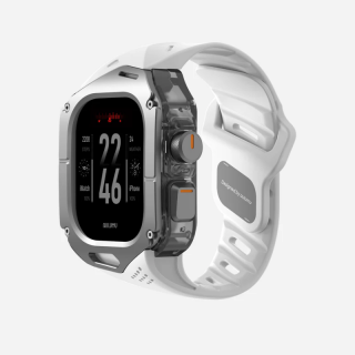 Aulumu A01 Case with Band Titanium Cover เคส Apple Watch Ultra 3 / 2 / 1 ขนาด 49mm - White