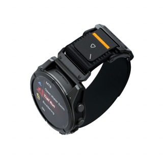 Aulumu C11 Mag Buckle Slim Band Universal สาย Garmin Watch ขนาด 22mm - Black