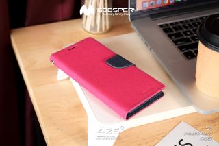 Mercury Fancy Diary ( เคส Samsung Galaxy S20 )-Hotpink-Navy (ชมพูเข้ม)