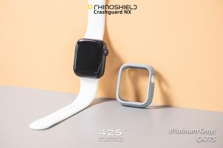 Rhinoshield Crashguard NX for Apple Watch ( เคส Apple Watch 4 / 5 / 6 / SE 44mm )-Platinum Gray (เทา)