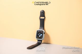 Rhinoshield Crashguard NX for Apple Watch ( เคส Apple Watch 4 / 5 / 6 / SE 40mm )-Platinum Gray (เทา)