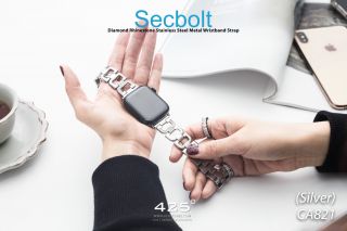 Secbolt Diamond Rhinestone Stainless Steel Metal Wristband Strap 40/38 (สาย Apple Watch 40mm (Series 4/5) / 38mm (Series 1/2/3))