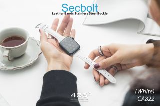 Secbolt Leather Bands Stainless Steel Buckle 40/38 (สาย Apple Watch 40mm (Series 4/5) / 38mm (Series 1/2/3))