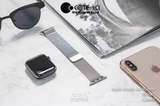 COTECI W6 Magnet Watch Band (สาย Apple Watch 40mm (Series 4) / 38mm (Series 1/2/3))-Silver