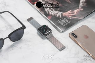 COTECI W6 Magnet Band (สาย Apple Watch 44mm (Series 4) / 42mm (Series 1/2/3))-Silver ( เงิน )